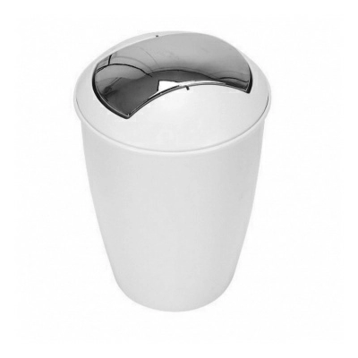 Ведро для мусора Spirella Atlanta 5л, цвет белый