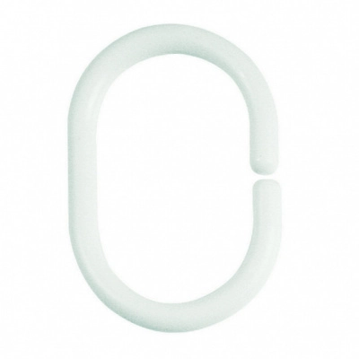 Кольца для штор Spirella C-minor, 12шт, цвет белый