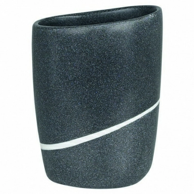Стакан для зубных щеток Spirella Etna Stone, темно-серый