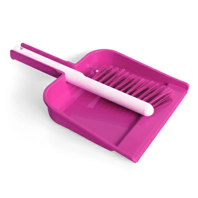 Набор для уборки Акор Elite Portofino щетка-сметка и совок, малиновый