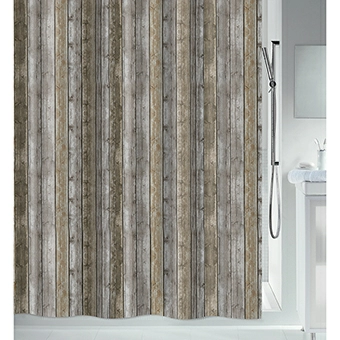 Полноразмерное изображение Штора для ванной комнаты Spirella Roman, цвет коричневый