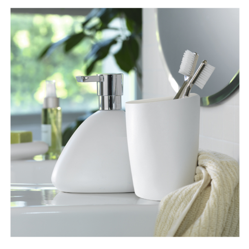 Дозатор для жидкого мыла Spirella Etna, белый фото 3