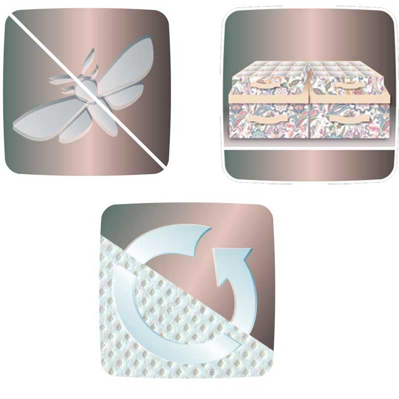 Органайзер для хранения Hausmann Paisley 35x27x9см, бежевый фото 5