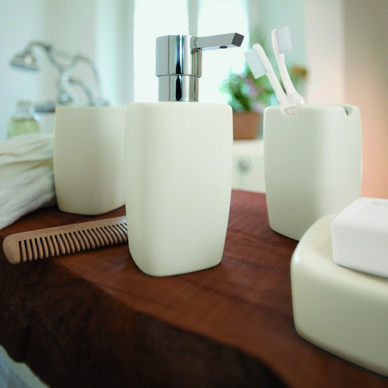 Дозатор для жидкого мыла Spirella Retro, белый фото 3